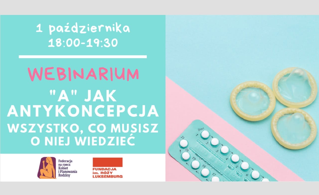 antykoncepcja wszystko co musisz wiedzieć grafika webinaru 1 października